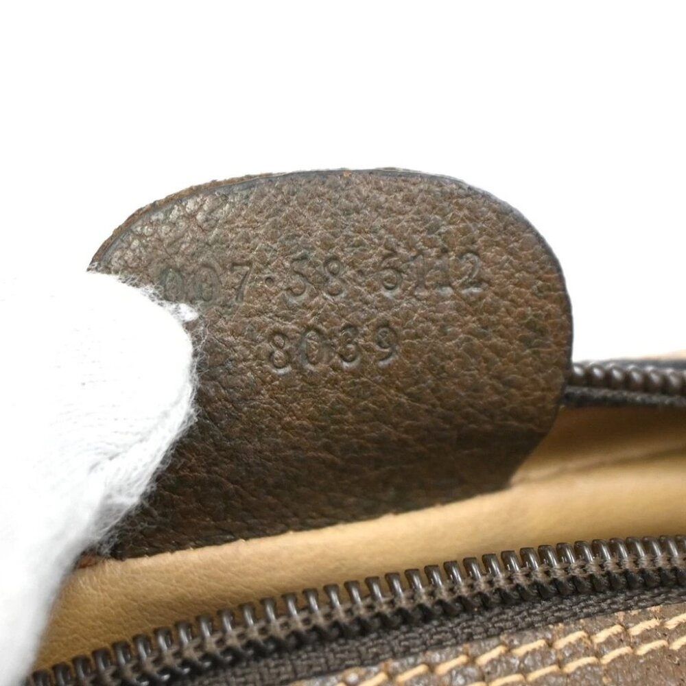 GUCCI GG Pattern Sherry Line Mini Shoulder Bag PVC Leather Beige Brown - Picture 10 of 14